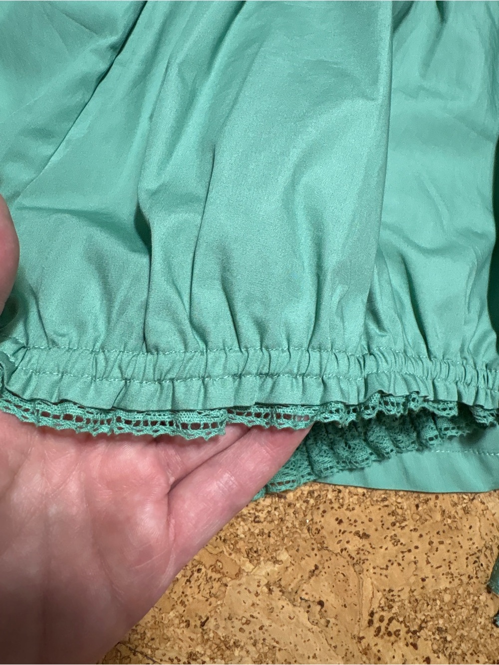Free People Free-Est 100% Cotton Cherie Skort NWT Pastel Grass Sz M - Picture 4 of 13